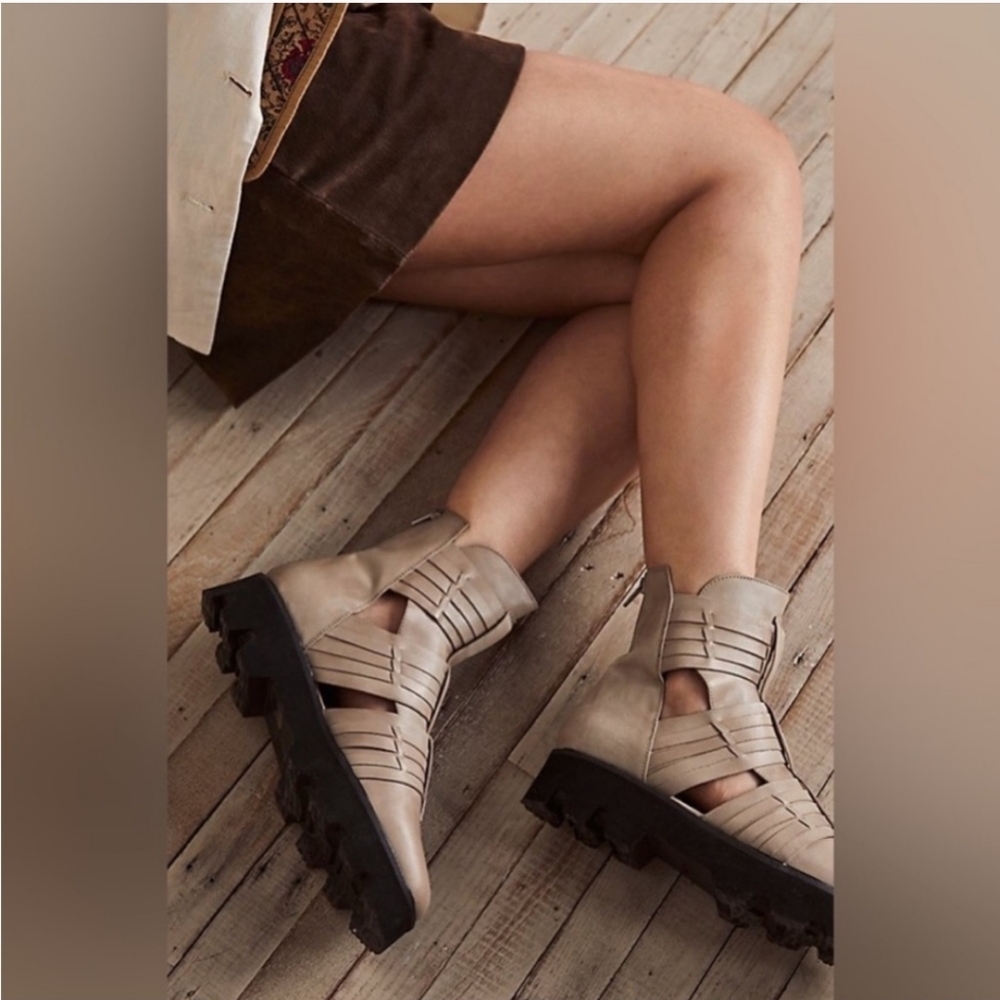Free people leather sandals boots nwot size 37
